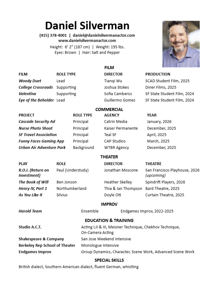 Daniel Silverman resume